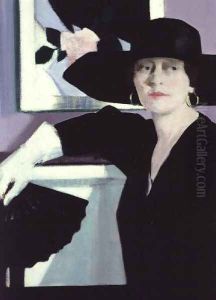 Portrait of a Lady in Black, c.1921 by Francis Campbell Boileau Cadell