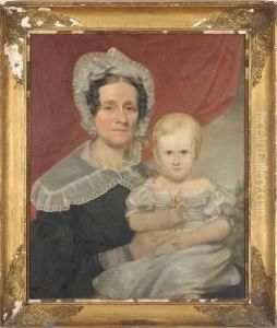 Portrait Of Woman And Child by Jacob Eichholtz