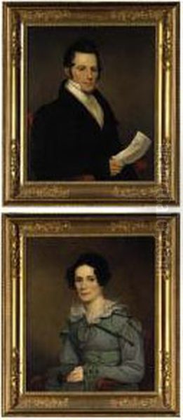 Mr. And Mrs. William Peterson: A Pair Of Portraits - view 1