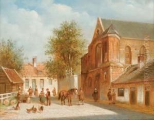 View Of A Sunny Town