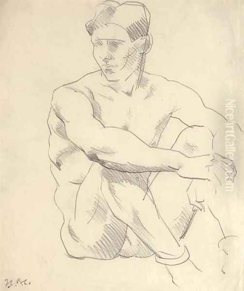 Seated model - view 1