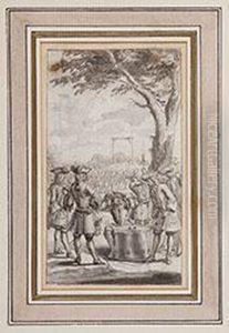 La Partie De Des by Charles Dom. Joseph Eisen