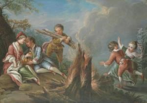 The Pleasures Of Winter by Charles Dom. Joseph Eisen