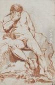 Promethee Enchaine A Un Rocher by Charles Dom. Joseph Eisen