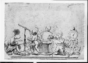 Allegorie Des Sciences by Charles Dom. Joseph Eisen