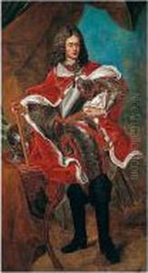 Portrait Of Francois-hugues-emmanuel Ignace, Prince Of Nassau-siegen (1678-1735) by Francois Eisen