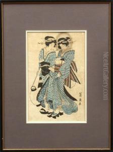 Portraitof The Courtesan Hanamurasaki From The House Of Tama-ya - view 1