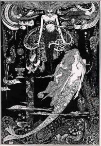'I know what you want' said the sea witch, illustration for 'The Little Mermaid' from Fairy Tales c, 1910 by Harry Clarke