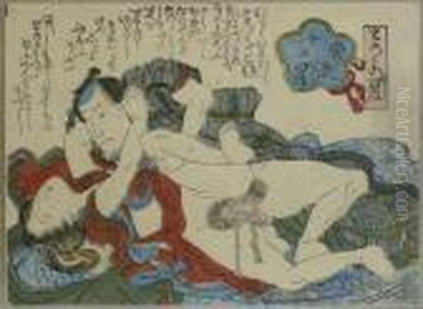 Eisen, Ikeda . Shunga-blatt. Zw?lf Stilvolle Sterne. Japan, 1830/35 - view 1