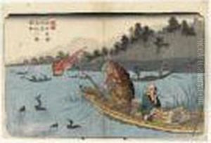 Kawato. Le Cinquante-cinquieme Relais by Keisai Eisen