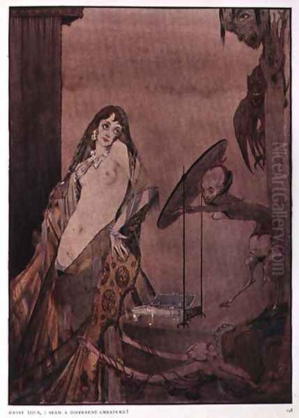 "Drest thus, I seem a different creature", illustration from 'Faust' by Goethe by Harry Clarke