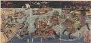 Gempei Yashima Kassen No Zu Gempei Yashima Kassen No Zu