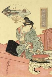 Tsukudaoki No Shiokaze (wind, Tsukuda Shore) by Keisai Eisen