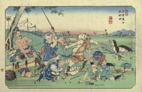 Iwamurata [the Sixty-nine Stations Of The Kisokaido] - view 1