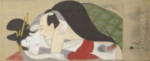 Erotic Scene by Chobunsai Eishi