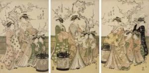 The Courtesans Utaba Of The Takeya by Chobunsai Eishi