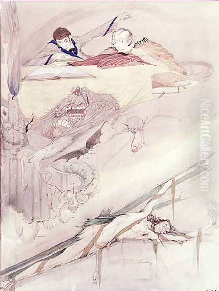 The Fall of the House of Usher, 1923 by Harry Clarke