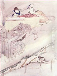 The Fall of the House of Usher, 1923 by Harry Clarke