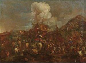 Battaglia Nei Pressi Del Mulino by Johann Eismann