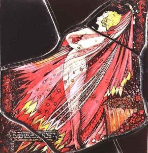 The Geneva Window depicting a character from 'Mr Gilhooley', 1929 by Harry Clarke