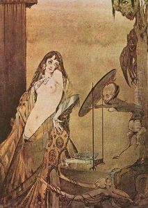 Drest thus, I seem a different creature! by Harry Clarke
