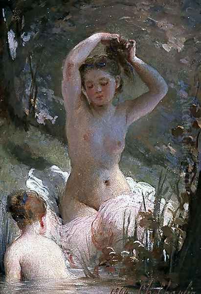 Two Girls Bathing, 1864 - view 1