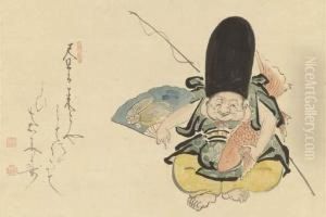 Ebisu Dancing by Hakuin Ekaku