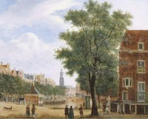 The Singel And The Munttoren, Amsterdam, Seen From The Koningsplein - view 1