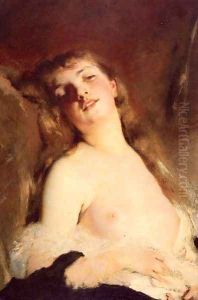 Portrait Of A Young Girl by Charles Chaplin