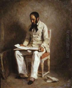 Portrait of Ernest-Aime Feydeau (1821-73) by Charles Chaplin