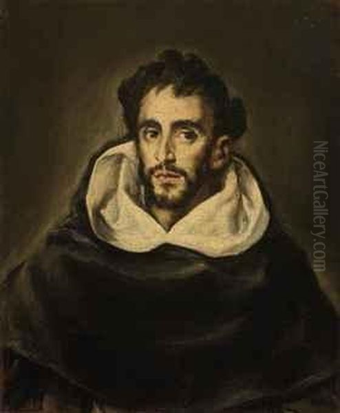 Portrait Of Fray Hortensio Felix Paravicino, Bust-length, In Blackrobes - view 1