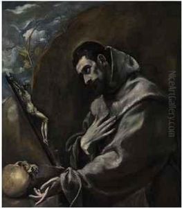 Saint Francis Of Assisi In Meditation by El Greco (Domenikos Theotokopoulos)