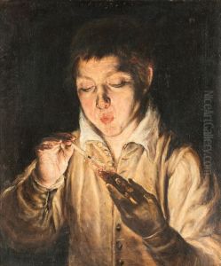 El Soplon (boy Lighting A Candle) by El Greco (Domenikos Theotokopoulos)