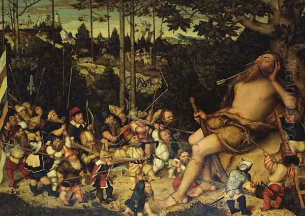 The Sleeping Hercules Beset by Pygmies, 1551 - view 1