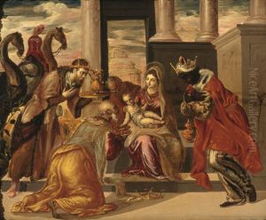 The Adoration Of The Magi by El Greco (Domenikos Theotokopoulos)