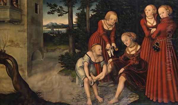 David and Bathsheba, c.1537 - view 1