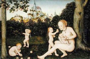 Charity by Lucas The Younger Cranach