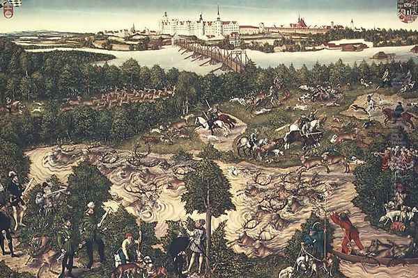 The Stag Hunt of Elector John Frederick the Magnanimous 1544 - view 1