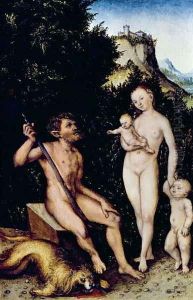 The Faun Family by Lucas The Younger Cranach