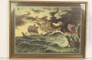 Pa Stormigt Hav by Ossian Elgstrom
