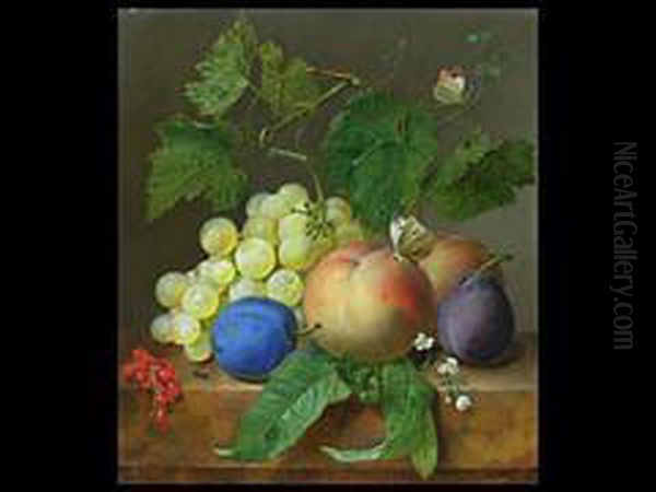 Fruchtestillleben Mit Schmetterling - view 1