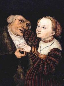 The Ill Matched Lovers by Lucas The Younger Cranach