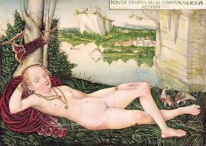 Resting Naiad by Lucas The Younger Cranach
