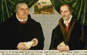 Double Portrait of Martin Luther (1483-1546) and Philip Melanchthon (1497-1560)