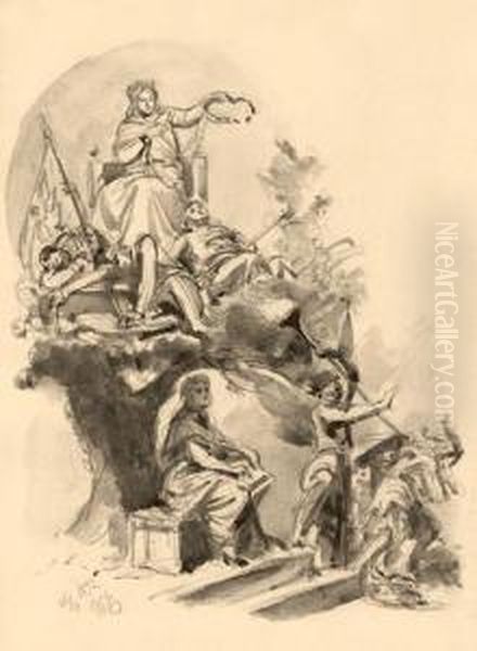 Alegoria Polski, 1892 R. - view 1