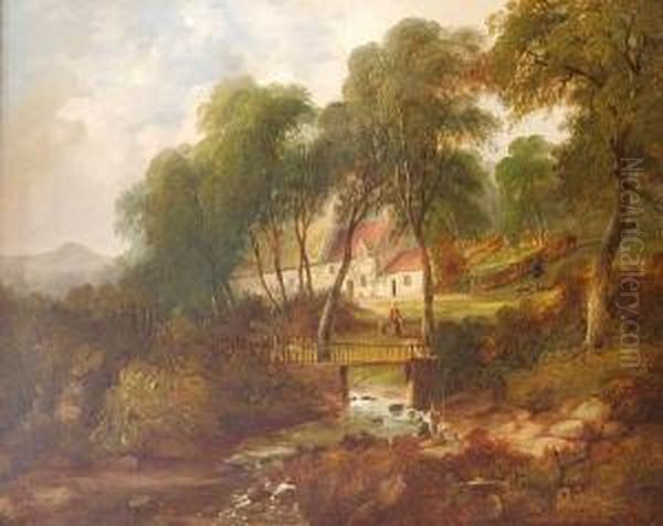 Fishing By The Old Bridge - view 1