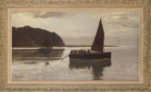 A Ferry On The Estuary - view 1