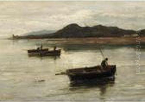 Fishing Boats Off The Shore - view 1