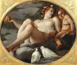 Venus and Cupid, c.1580-1600 by Agostino Carracci
