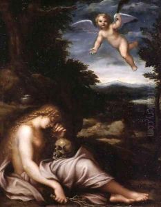 The Penitent Magdalen by Agostino Carracci